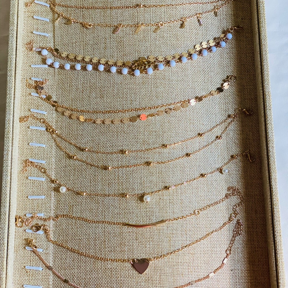 Anklet or ankle bracelet gold jewelry NEW